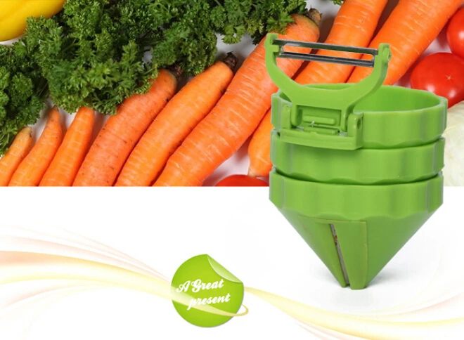 

Multifunction 3 in 1 Kitchen Parer Slicer Gadget Vegetable Fruit turnip Slicer Cutter Carrot Shredder ss1049