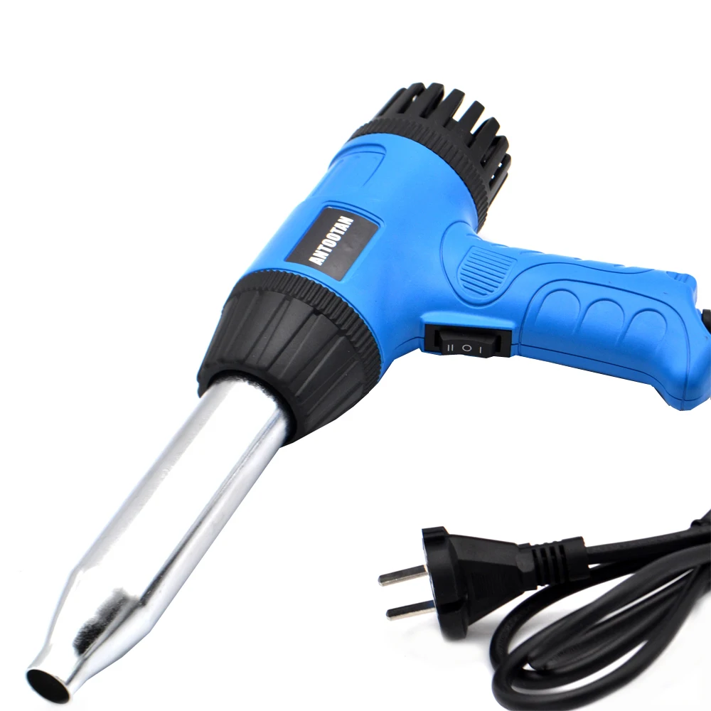 2000 Вт, 220 В, штепсельная вилка европейского стандарта, промышленный термопистолет с умным управлением, термоусадочная упаковка, нагреватель, сопло, терморегулятор, ЖК-дисплей, горячий воздух
