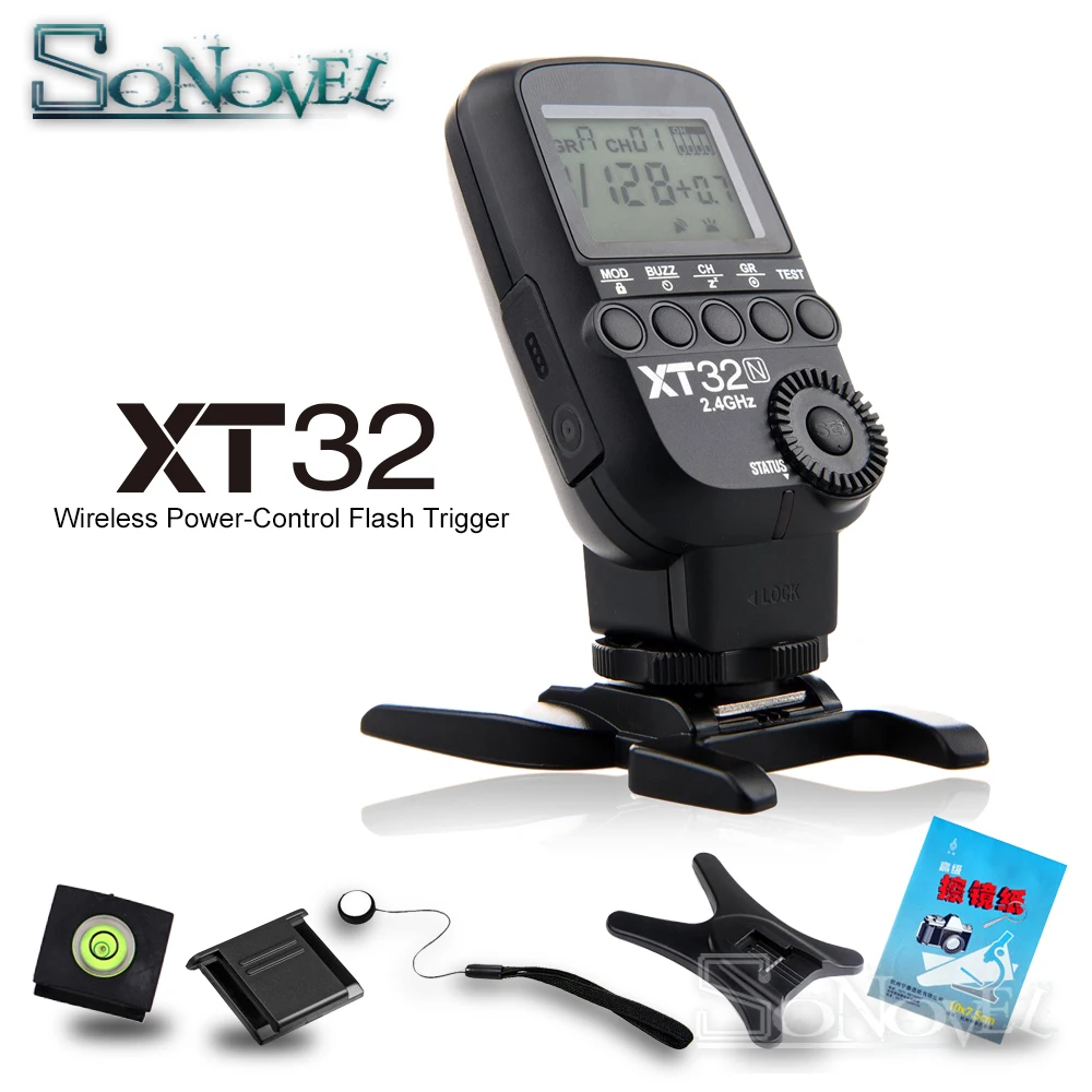 

Godox XT32N HSS 1/8000s Build-in 2.4G Wireless X System Power Control Flash Trigger with screen For Nikon D850 D810 D800 D750 D5
