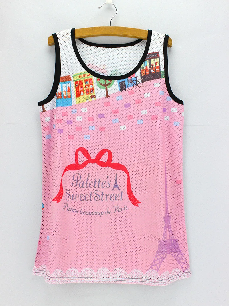 Летнее платье для девочек с красивым рисунком Новое поступление 2016 майки и