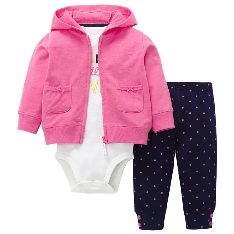 Бренд года, одежда для малышей Bebes, полосатая куртка+ боди+ штаны, осенне-зимние модные хлопковые комплекты одежды для новорожденных, новинка - Цвет: Бежевый
