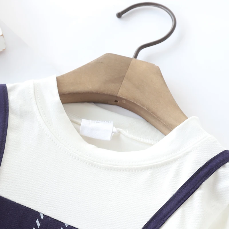 Костюм с мультяшным принтом для детей костюм-тройка длинными рукавами девочек