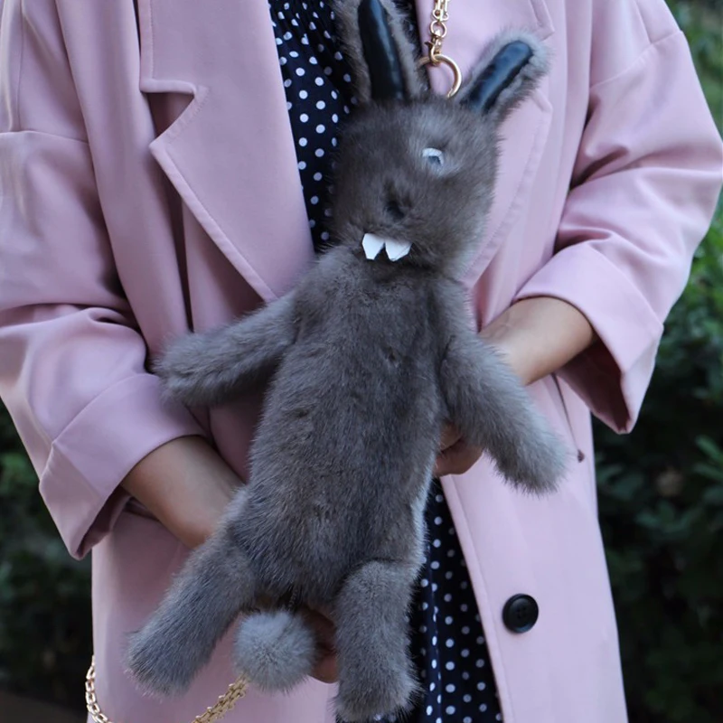 Новинка 2018 милая маленькая сумка на плечо с кроликом женские модные сумки из