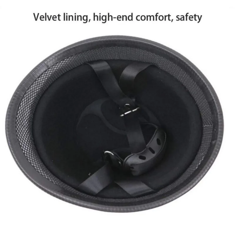 Новый немецкий кожаный винтажный мотоциклетный шлем с открытым лицом в ретро