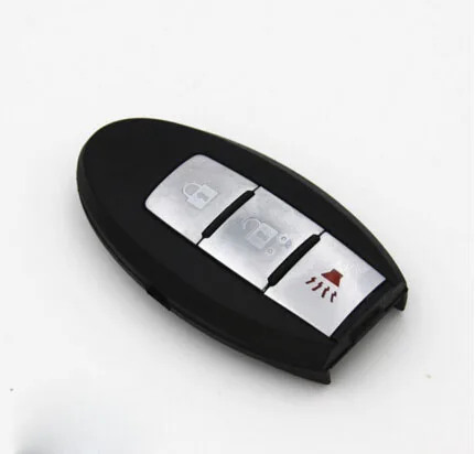 С боковым пазом 3 кнопки ключи для автомобиля заготовки Nissan Tiida Sylphy Livina Qashqai умный