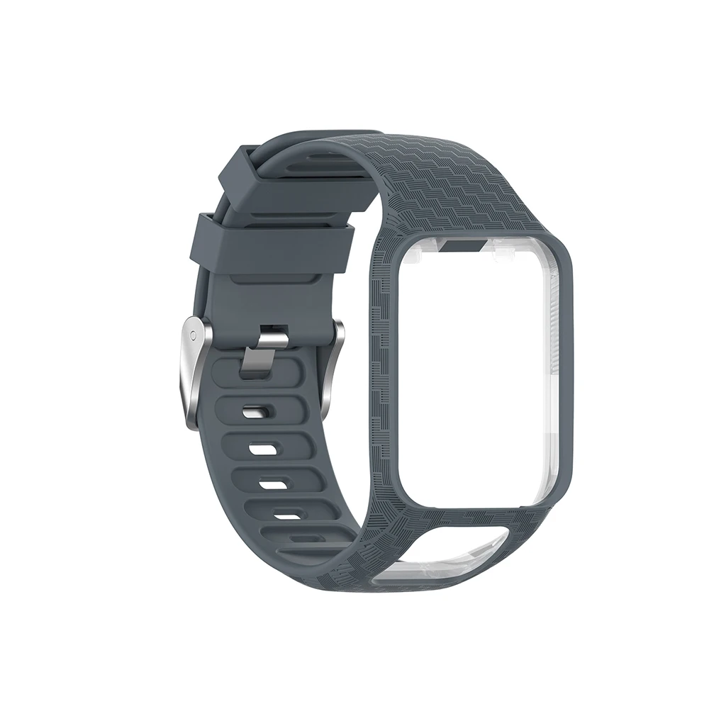 Серый Ремешок для часов TomTom Runner 2 3 Spark 3 Adventurer Golfer 2 браслет для смарт-часов запасные аксессуары - Цвет: Серый