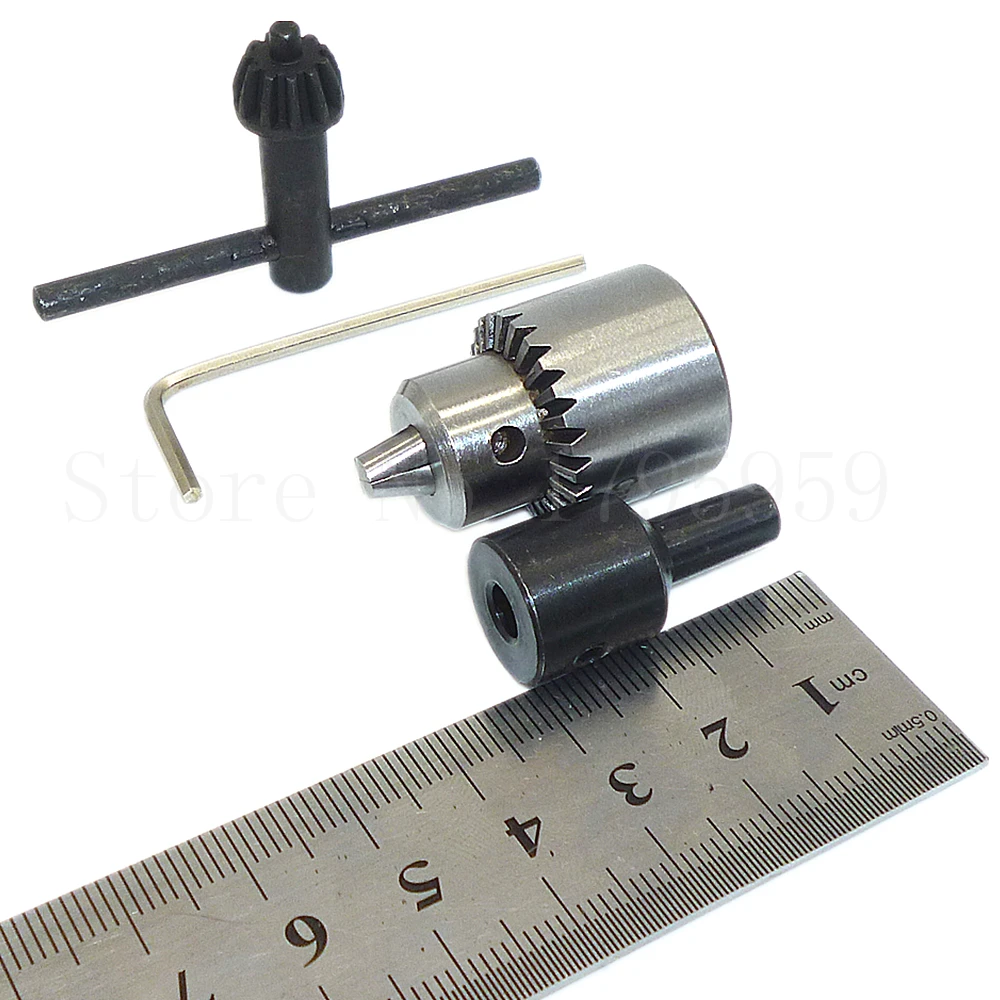 Миниатюрный патрон для сверл двигателя диапазон зажима от 0 3 мм до 4 с ключом и 45 #