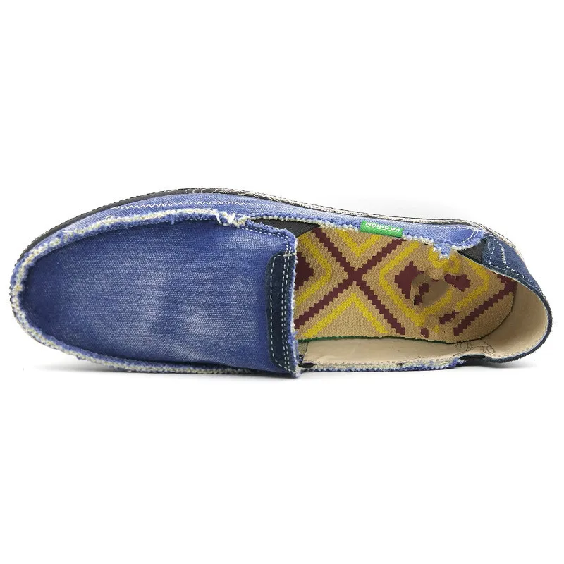 Brand New Mens Jeans Canvas Casual Shoes Males Breathable High Quality Fashion Men Flats Loafer Plus Size 45 56 | Обувь