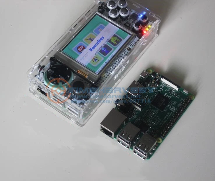 PiX Portbable горизонтальный Ver. Карманная мини-аркадная игра 2,8 'HD lcd Raspberry Pi+ 32G карта требуется заказ и доступен в течение 20 дней