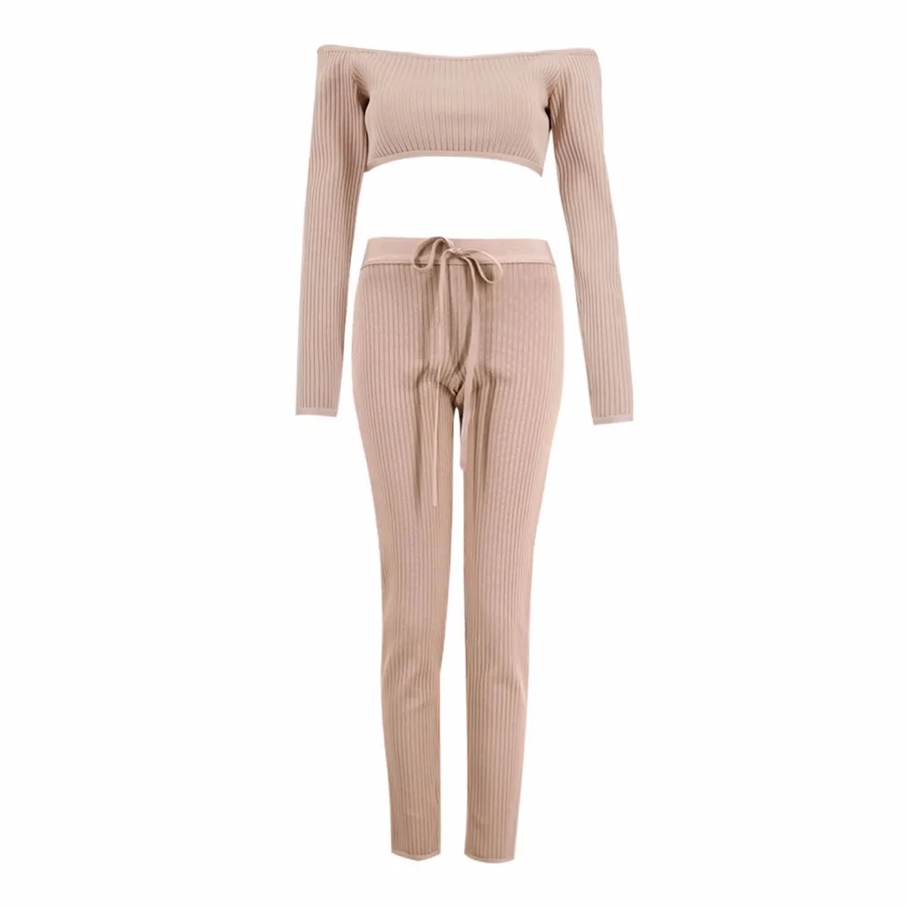 Женский Облегающий комбинезон с длинным рукавом бежевый однотонный