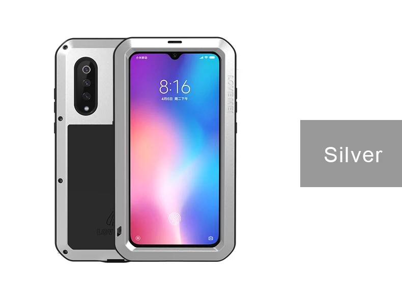 Love Mei мощный чехол для Xiaomi mi 9 Pre mi um водонепроницаемый противоударный алюминиевый чехол для Xiaomi mi 9 M9 Чехол с полной защитой