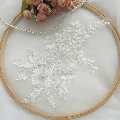 Разноцветный нашивка Цветы из пайеток Дамский клатч украшенный бисерами и