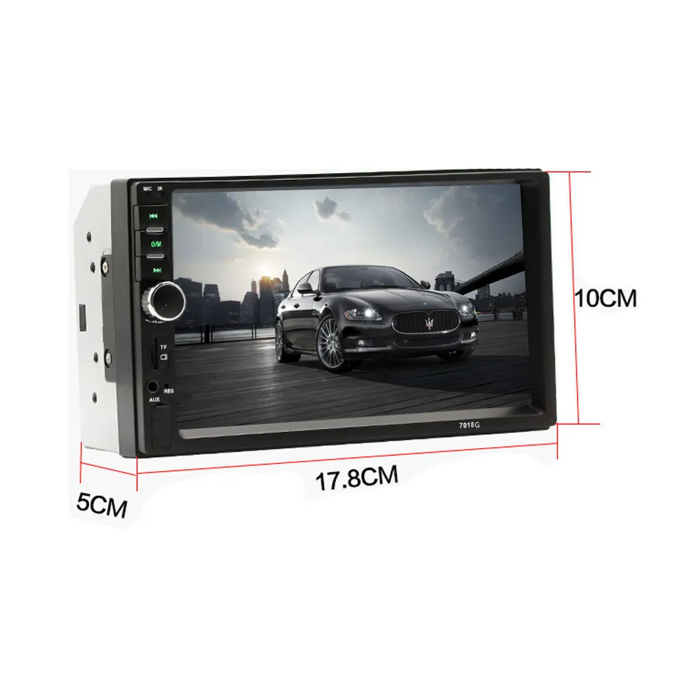 Camecho 7 &quotавтомобильный мультимедийный плеер 2Din MP5 с сенсорным экраном радио GPS