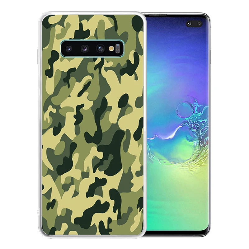 Soft Silicone Clear TPU Case for Samsung Galaxy S11 S10 Plus S10E S9 S8 S6 S7 Edge Durable Camouflage Leopard Cover | Мобильные