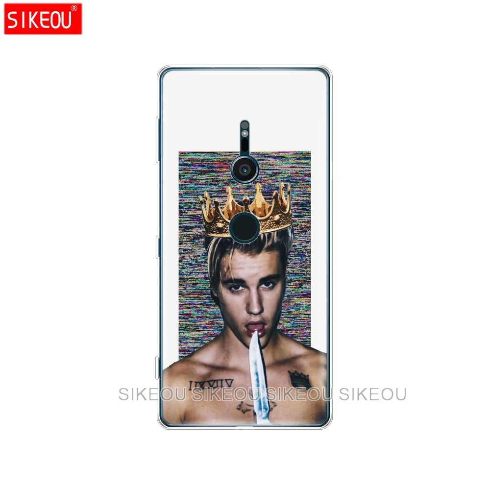 Силиконовый чехол для телефона sony xperia XA1 XA2 ULTRA PLUS L1 L2 XZ1 XZ2 compact XZ PREMIUM justin bieber