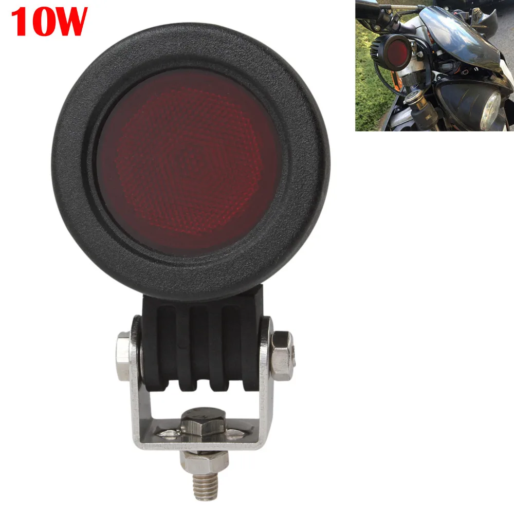 12 V/24 V 10wr 1000LM Красный светодиодный точечный рабочий светильник Водонепроницаемый