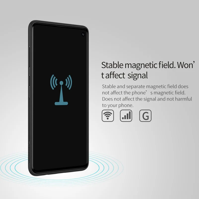 NILLKIN Магнитный Qi беспроводной зарядный приемник чехол для Samsung Galaxy S10 6 1 Для Plus