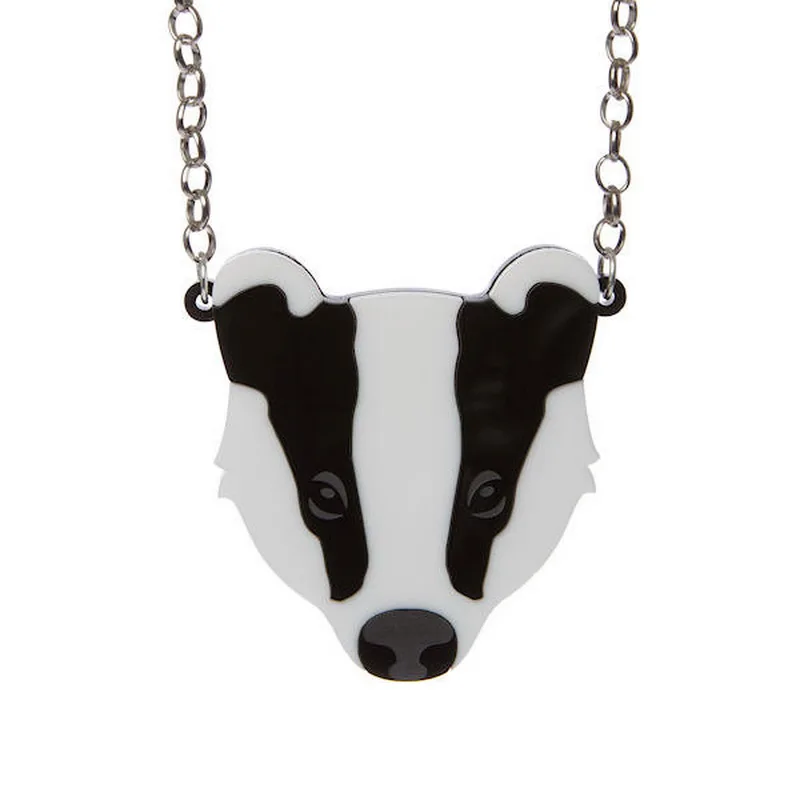 Ожерелье барсука-акриловая лазерная резка