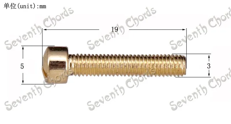 60 шт./лот электрическая гитара Humbucker Bobbin Polepiece Шурупы для гитары Крышка пикапа