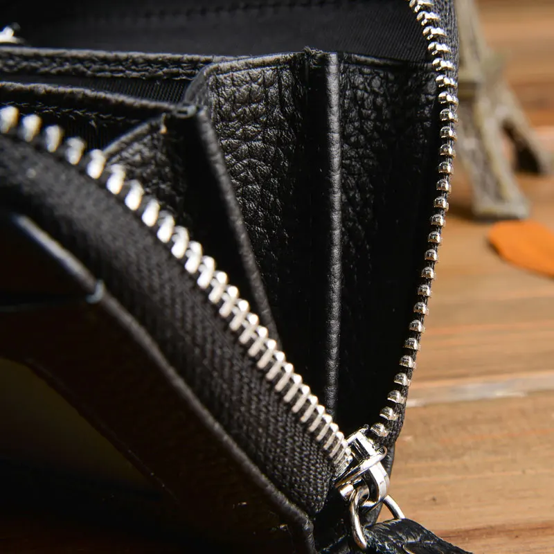 Мини Ключевой Бумажник Кожаный Подлинный Ключ Держатель Организатор мужской