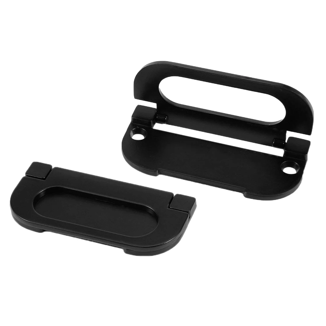 2pcs 3-inch x 1-3/8-inch Zinc Alloy Flush Ring Pull Door Drawer Lifting Handle Black Concealed Drop Shopping | Обустройство дома