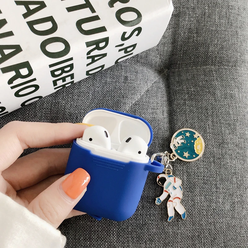Роскошный силиконовый чехол с астронавтом космонавтом для Apple аксессуары Airpods