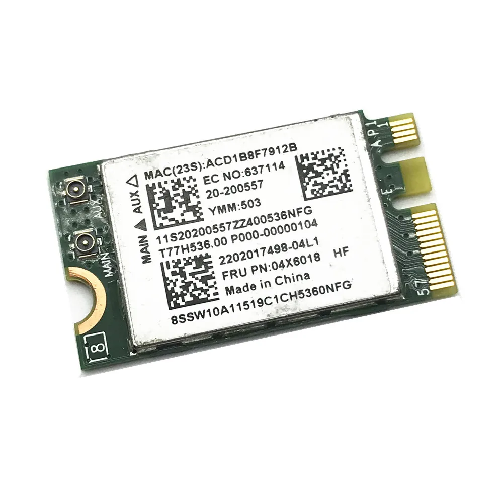 Беспроводная карта Broadcom BCM943142Y NGFF Wi Fi Bluetooth 4 0 802.11b/g/n для LENOVO G50 30 45 FRU 04X6018|Сетевые