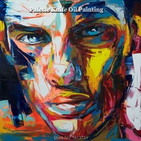 hand painted francoise nielly palette knife portrait face oil painting character figure canva wall art picture13 25