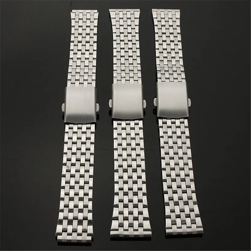 Новинка 2015 ремешок для часов браслет из нержавеющей стали с двумя кнопками