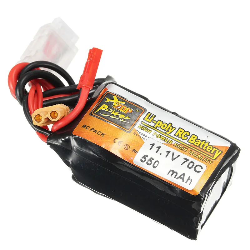 Аккумуляторная батарея ZOP Power 11 1 В 550 мАч 70C 3S с разъемом JST XT30|3s lipo battery|lipo batterybattery