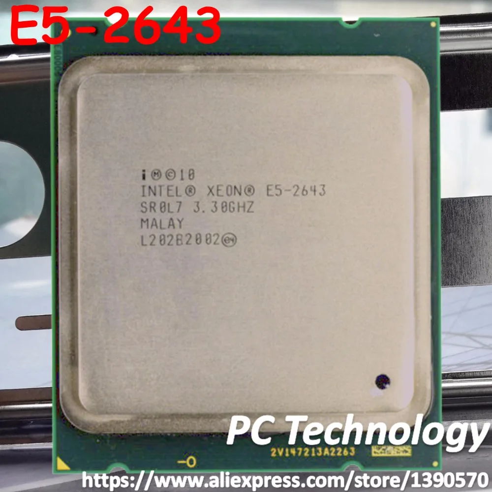 Оригинальный процессор Intel Xeon OEM версии E5 2643 3 ГГц четырехъядерный 10 Мб кэш памяти