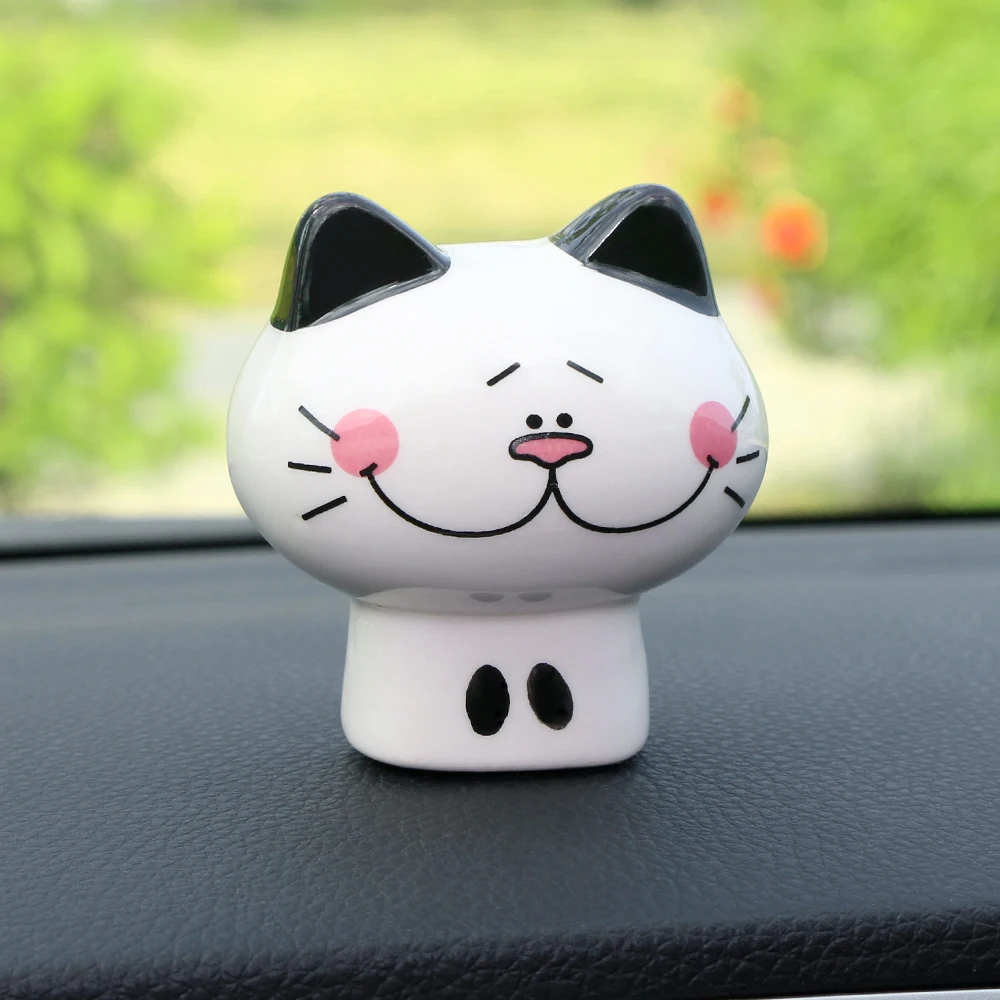 Автомобильные украшения красивая кукла Lucky Cat мультяшная керамическая декорация