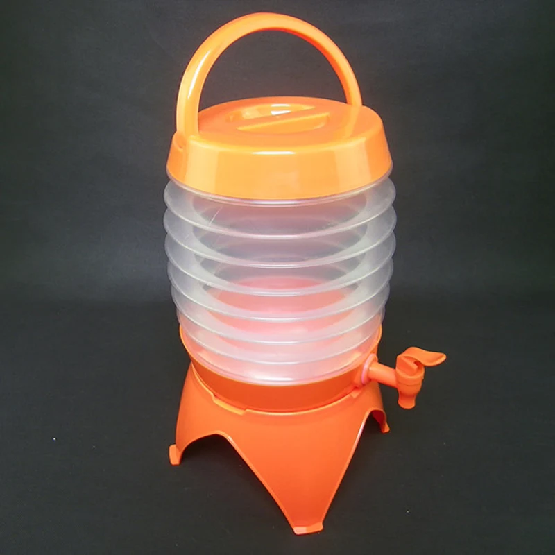 

1 Pcs Water Container Dispenser 5.5L Collapsible Folding Portable for Outdoor Camping Travel MC889