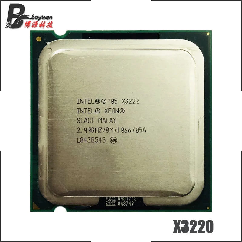 Четырехъядерный процессор Intel Xeon X3220 2 4 ГГц 8M 105W 1066 LGA 775|cpu processor|xeon x3220intel xeon x3220 |