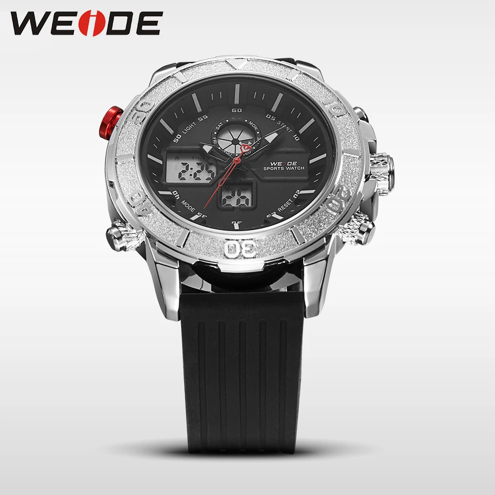 WEIDE лучший бренд класса люкс Модный повседневный силиконовый ремешок Спортивные