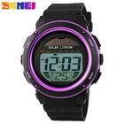 SKMEI повседневные водонепроницаемые наручные часы на солнечной энергии 50 м, уличные спортивные часы, мужские ударные цифровые часы, Relogio Masculino