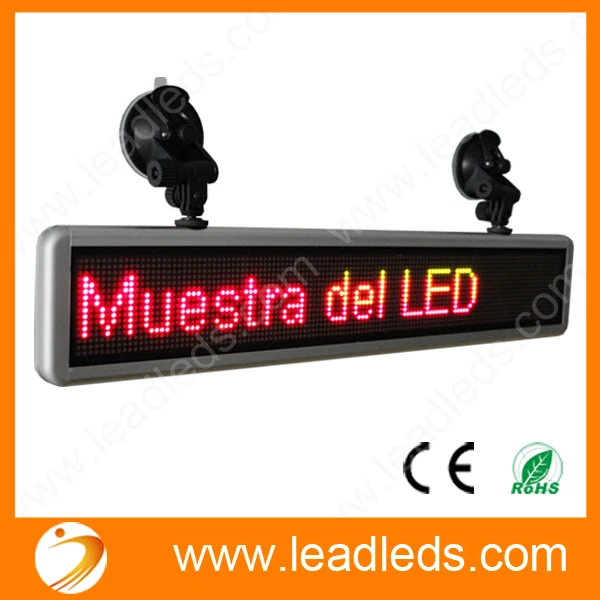 Перезаряжаемый СВЕТОДИОДНЫЙ знак автомобиля пиксель 16*128 Rgy программируемый