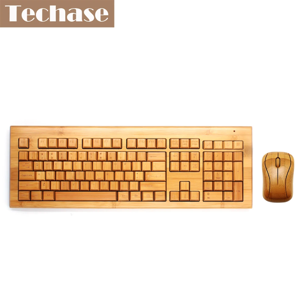 Беспроводная клавиатура и мышь Techase комбинированный костюм Teclado E Mouse Sem Fio Bamboo Klavye