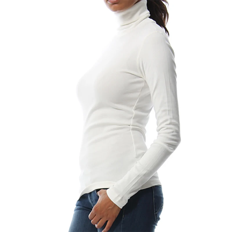 Распродажа женские футболки KalvonFu с высоким воротником длинным рукавом теплая