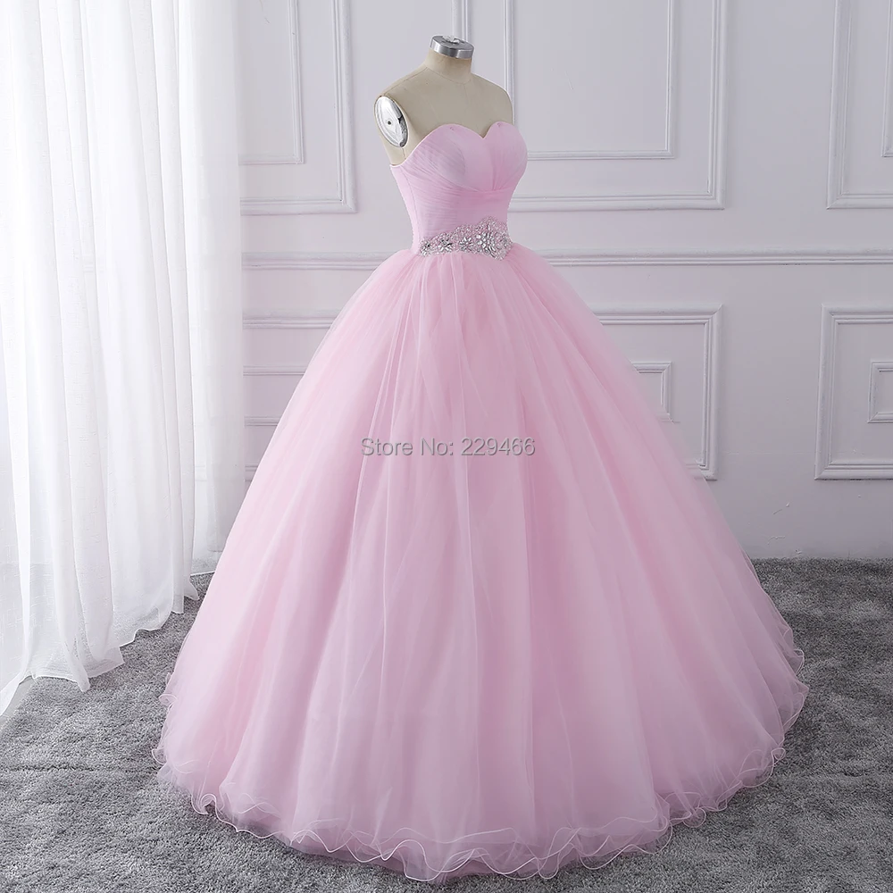Wuzhiyi Бальные платья Розовое Бальное Платье vestidos de festa longo 15 anos сладкий 16 платье дебютантка платья для роста