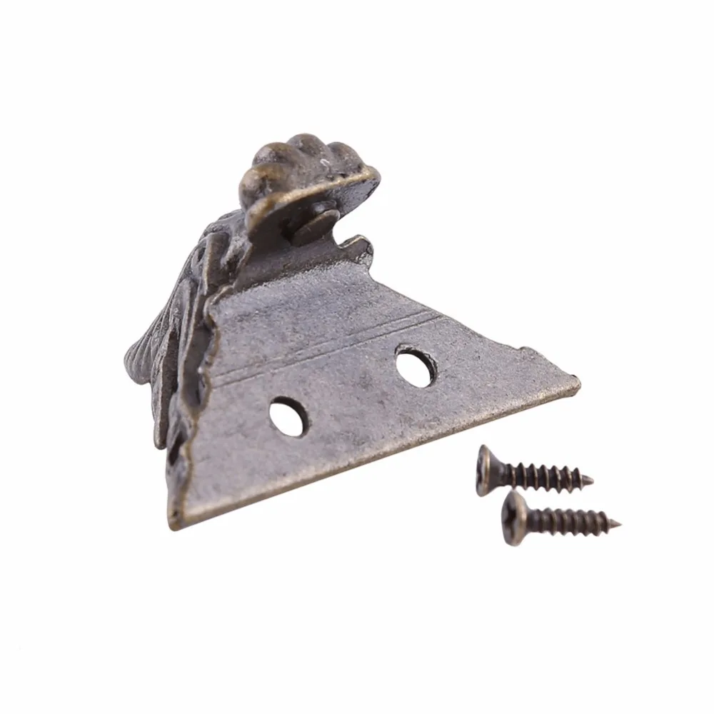 4 шт./лот антикварная латунная коробка для ювелирных изделий Деревянный корпус