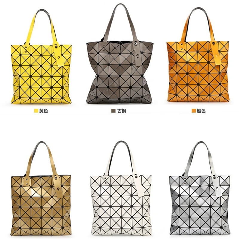 2019 Роскошные для женщин сумка мешок Геометрия блёстки зеркало плотная складной