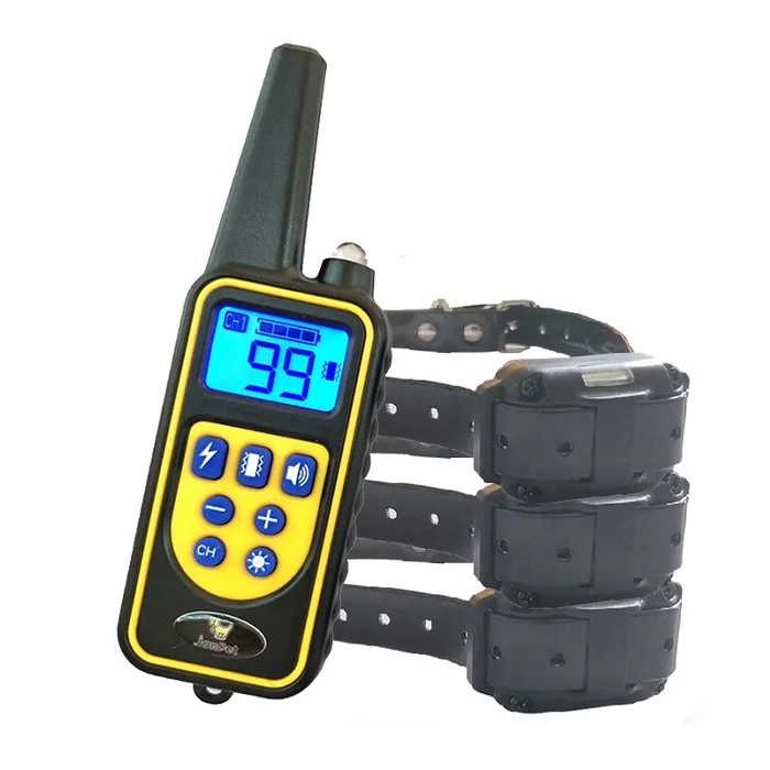 for 3 dogs JANPET 800 ярдов средний/Тренировка большой собаки ошейник перезаряжаемый и водонепроницаемый электронная система дрессировки собак поддержка 3 собак - Цвет: for 3 dogs