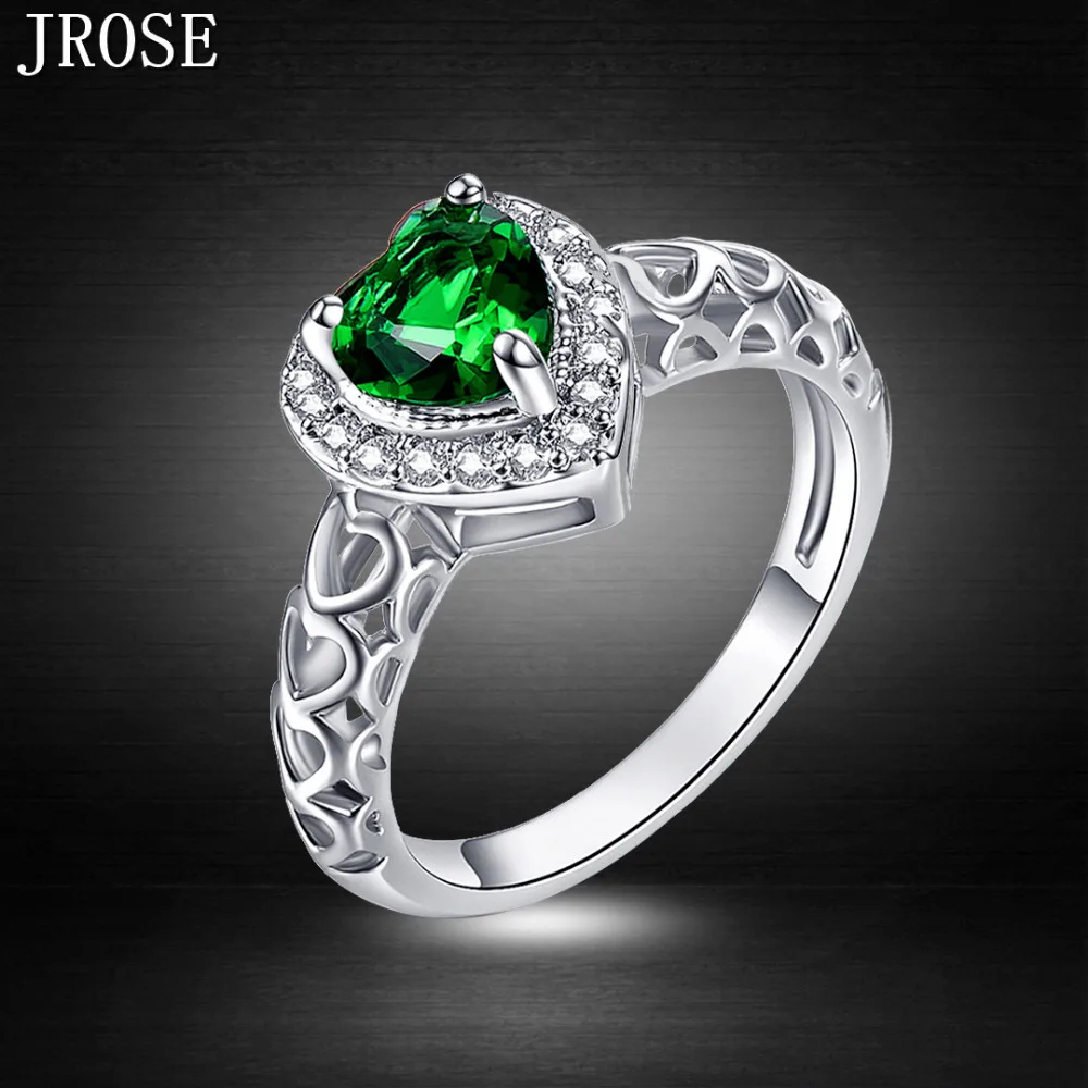 JROSE Splendide Marquise Cut Синий CZ Серебряное кольцо размер 7 8 9 10 листья Модные женские и мужские ювелирные изделия