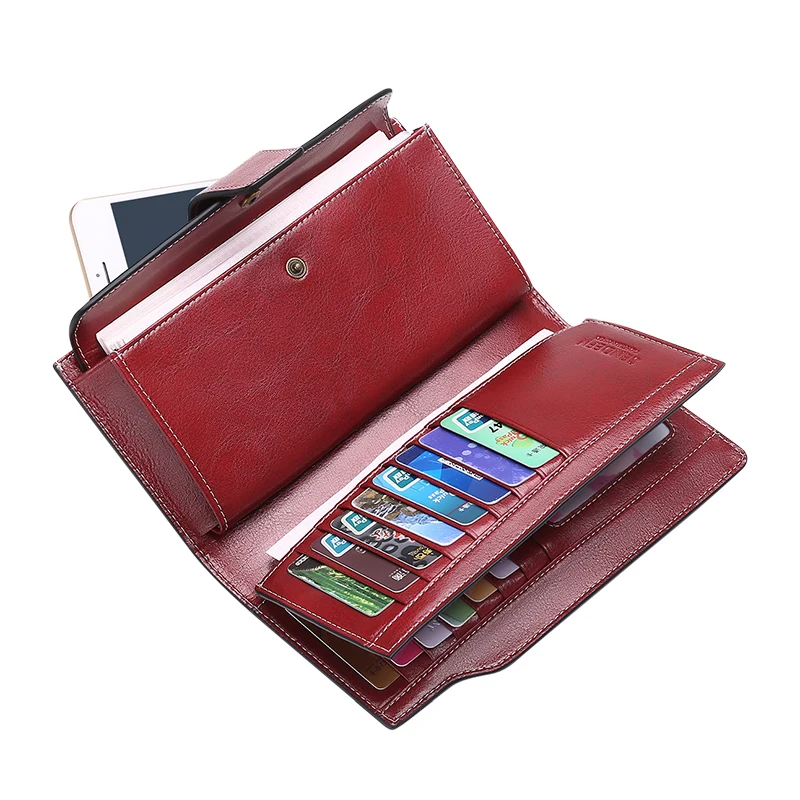 Новое поступление клатч Ретро кошелек спилок кожаный женский длинный Женская