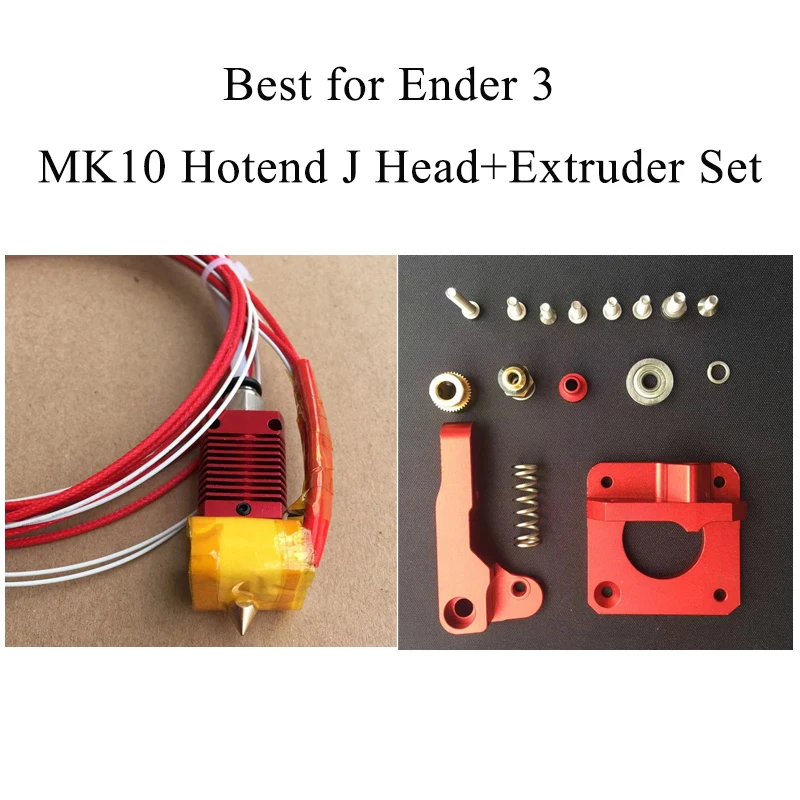 Полностью металлический MK10 hotend 12V 40w 24V J-head 3D принтер Hotend для Ender 3 CR10S Pro ender 5 Prusa I3
