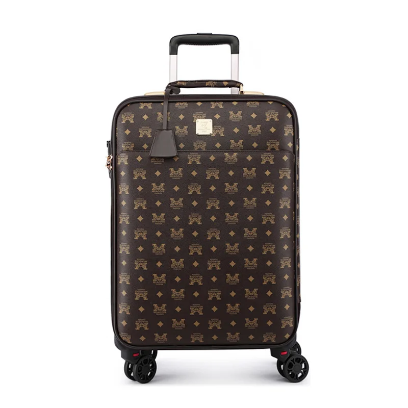 20 inch New 16 20 24 inch Retro koffer Rolling Suitcases Women Carry-Ons Travel Bags Men spinner brand Trolley Luggage boarding box - Цвет: 20 inch