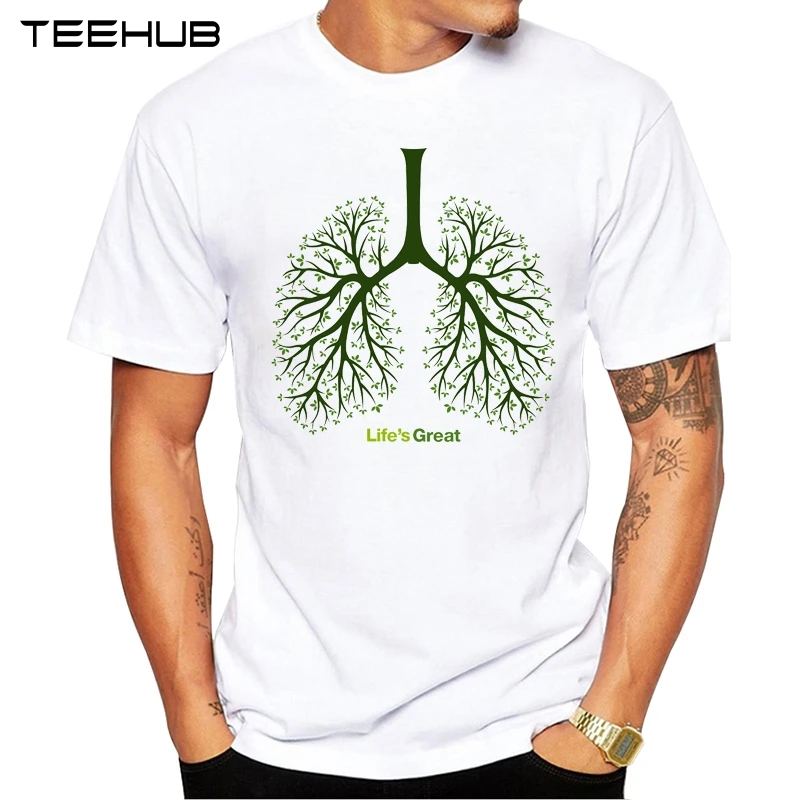 Футболка с короткими рукавами TEEHUB летняя модная футболка принтом Great Tree топы