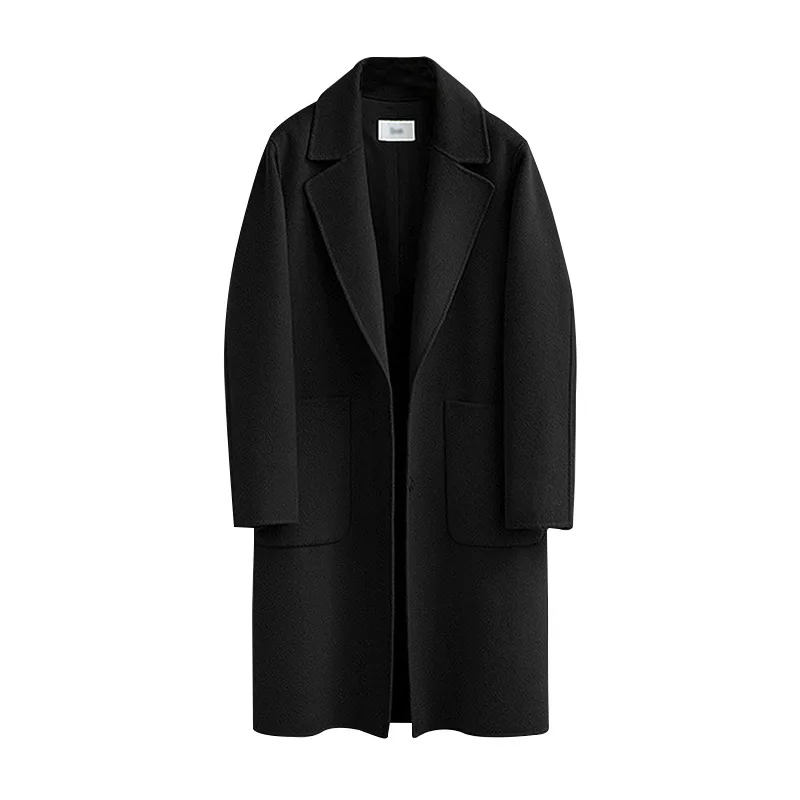 

Vogue New Fashion Nice Wool Blends Coat Women Long Sleeve Turn-down Collar Outwear Tops Casual Autumn Winter Elegant Overcoat
