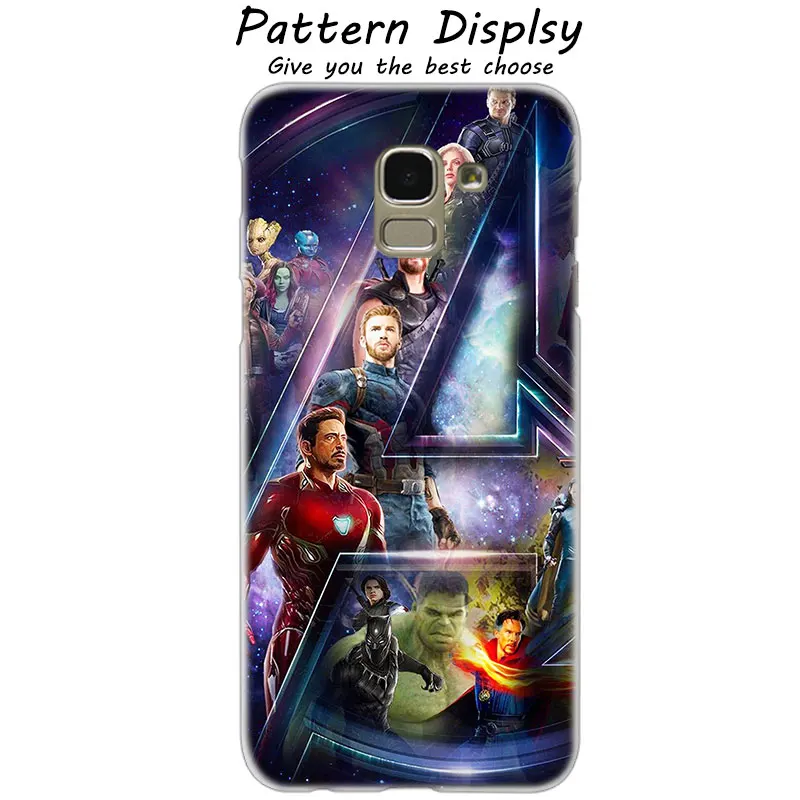 MLLSE Marvel Superheroes The Avengers Case Cover for Samsung Galaxy J2 J4 CORE J3 J5 J7 EU J8 J6 J4 Plus J7 Prime